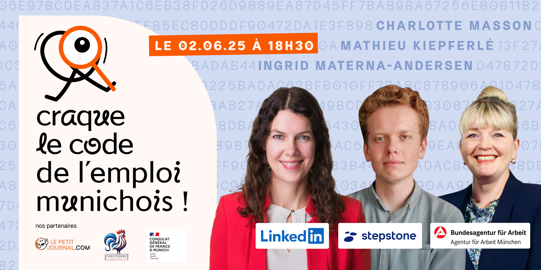 Munich le 2 juin  : Soirée networking municité 4 : Craque le code de l'emploi munichois